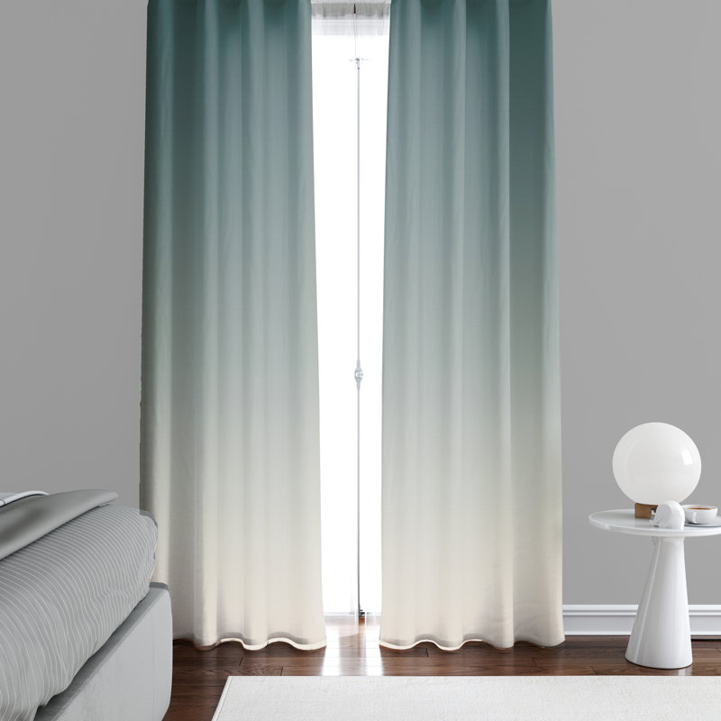 Semi Sheer Curtain Panel Pair, 20" W x 52" L