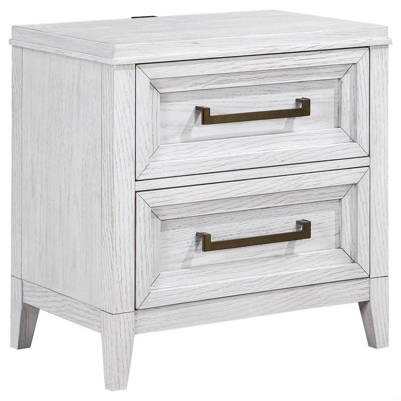 2-Drawer Nightstand Bedside Table