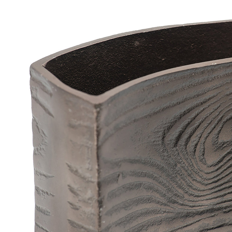 Brittna Aluminum Table Vase, Wenge