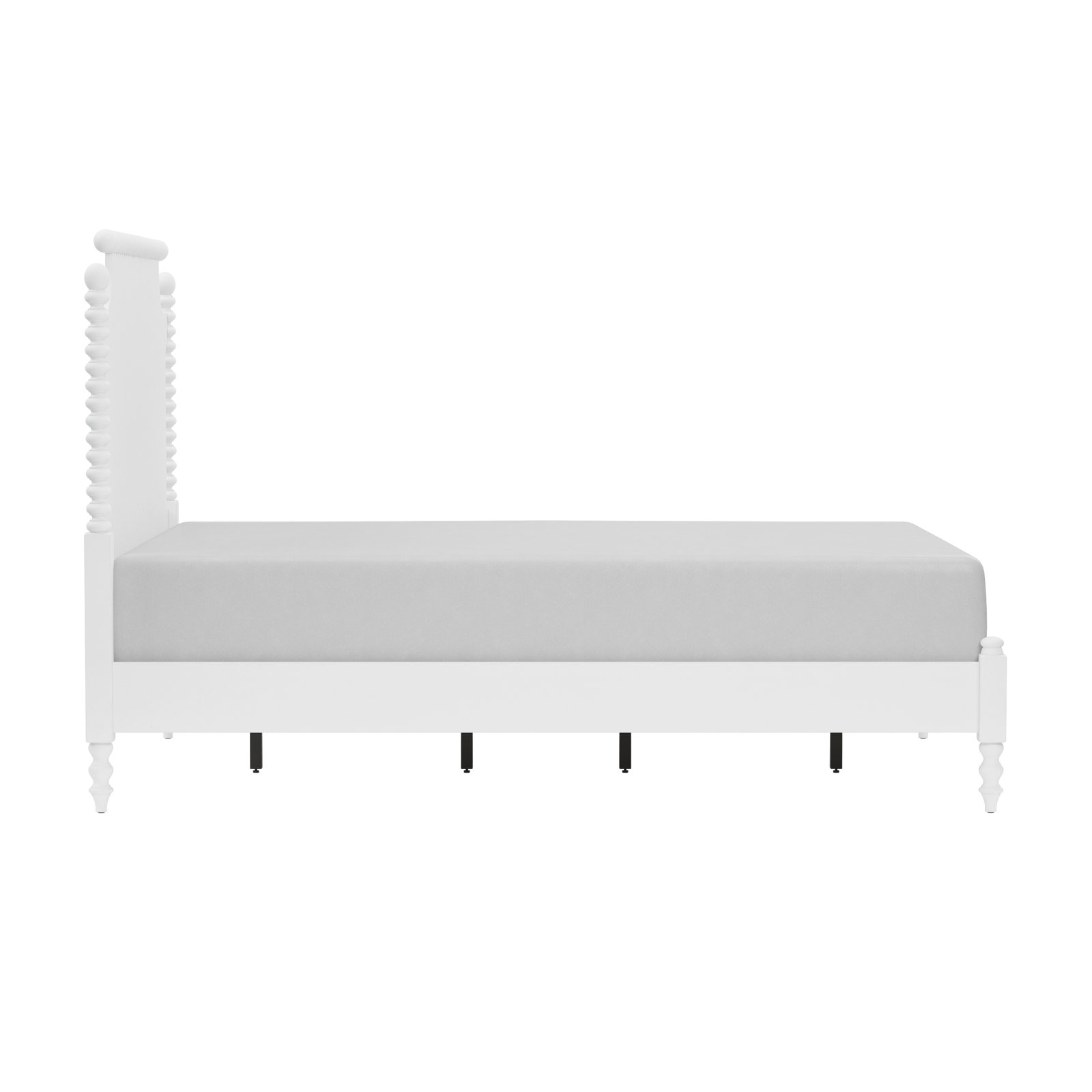 Nadette Spindle Bed, Queen, White