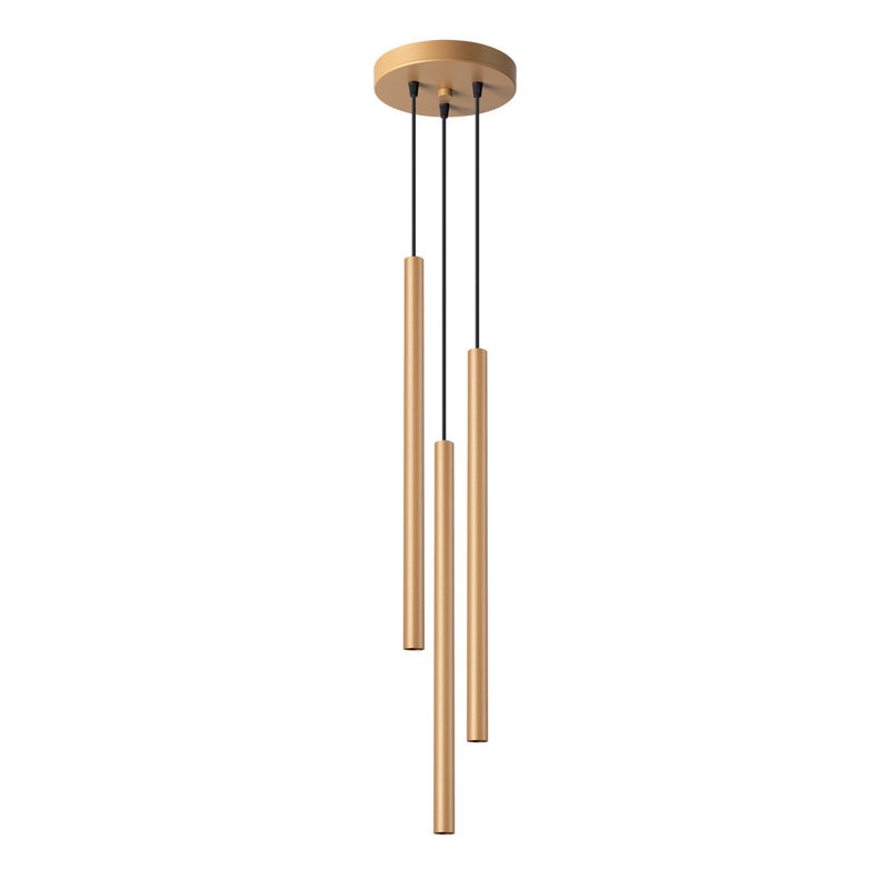 Berthile - Light Pendant, Gold, 52cm W x 9cm D, 3 Lights