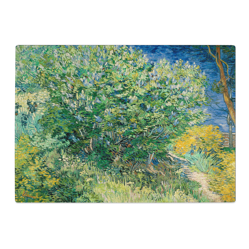 Lilac Bush by Vincent Van Gogh Chopping Board, 0.4cm H x 20cm W x 28.5cm L