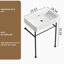 Lavabo de salle de bain autoportant 24 po * 16,5 po * 34,65 po avec pieds en acier inoxydable et support mural en céramique cuve blanche