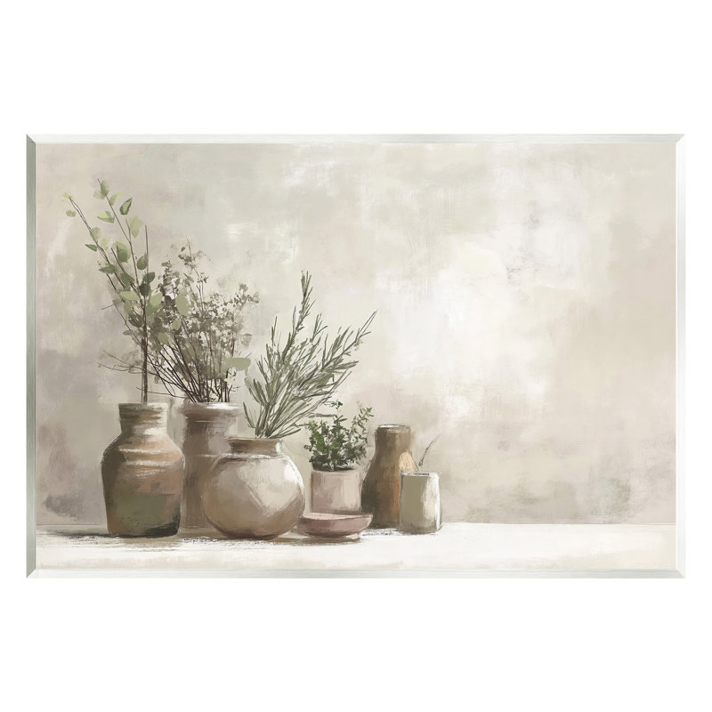 Art mural Cottage Herbs in Pottery par Imagine It Images, H 13 po x l 19 po