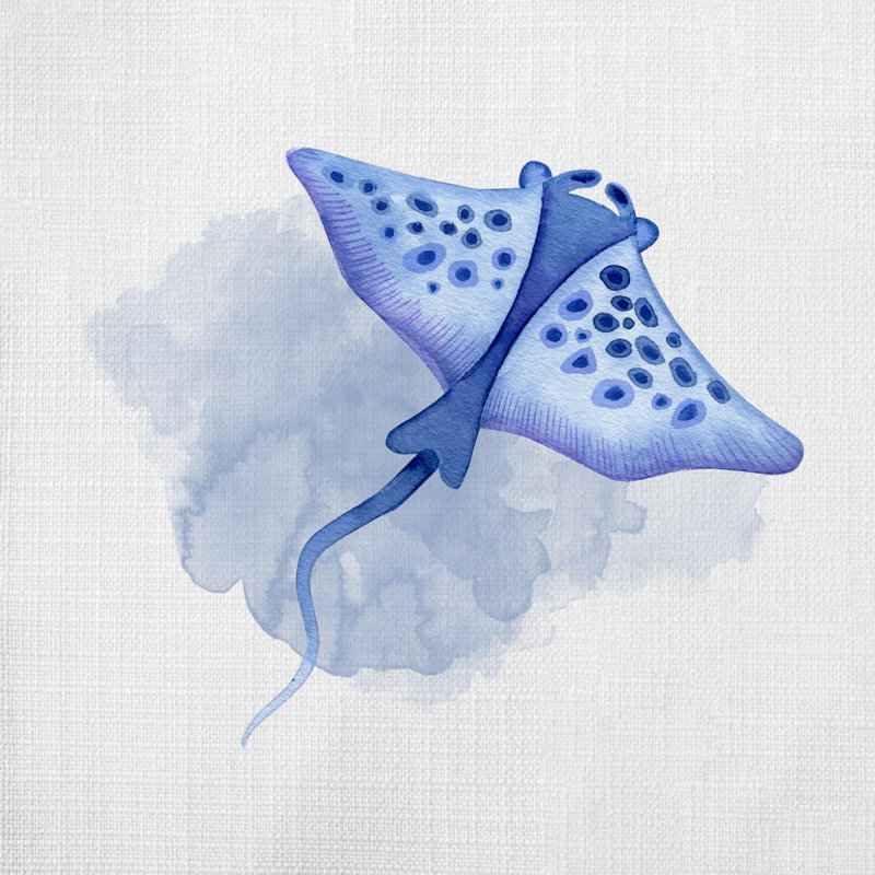 Nautical Sea Life_115 - Coussin décoratif avec coussin décoratif, H 18 po x l 18 po
