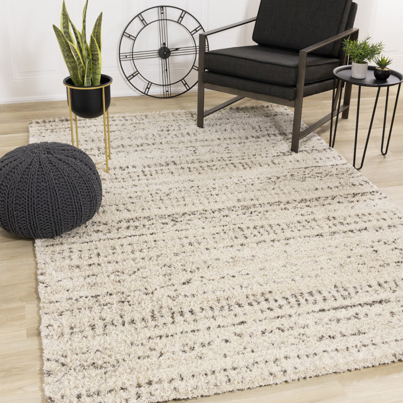 Tapis intérieur / extérieur tribal / sud-ouest brun / brun de 5 pi x 8 pi (5 pi 3 po x 7 pi 7 po) Branch Modern