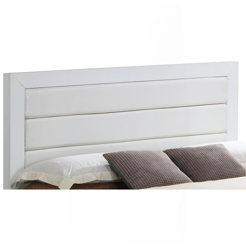 Stylish White Transitional Bedroom Bed