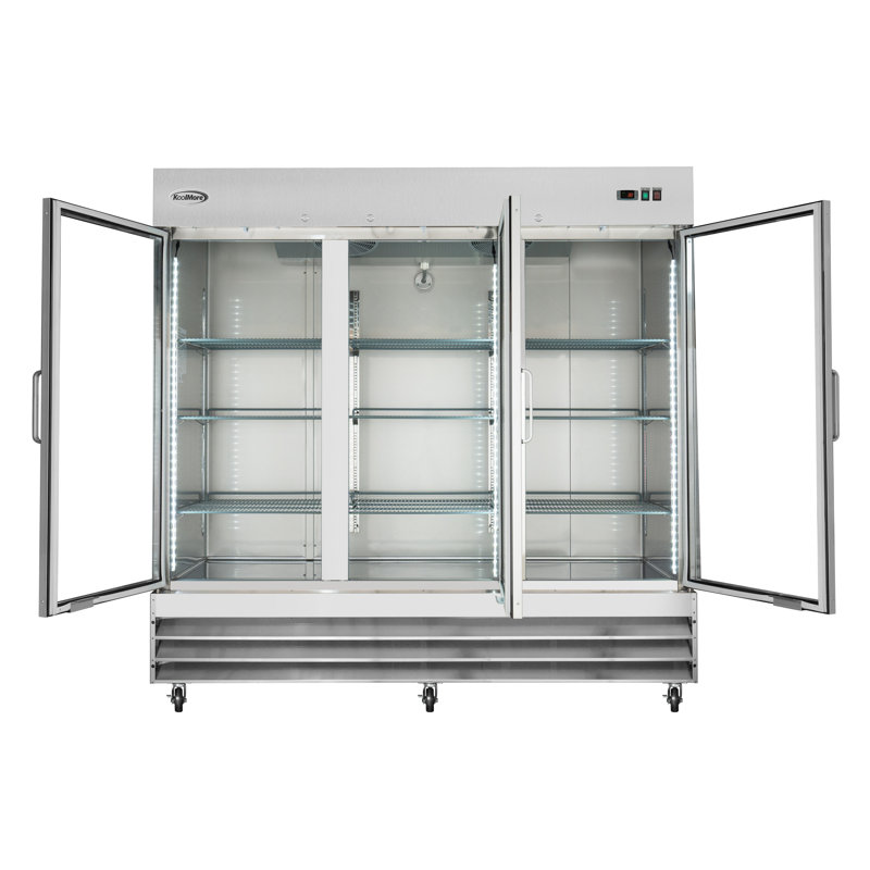 81 in. Three-Door Commercial Reach-In Refrigerator - 72 Cu Ft. RIR-3D-GD
