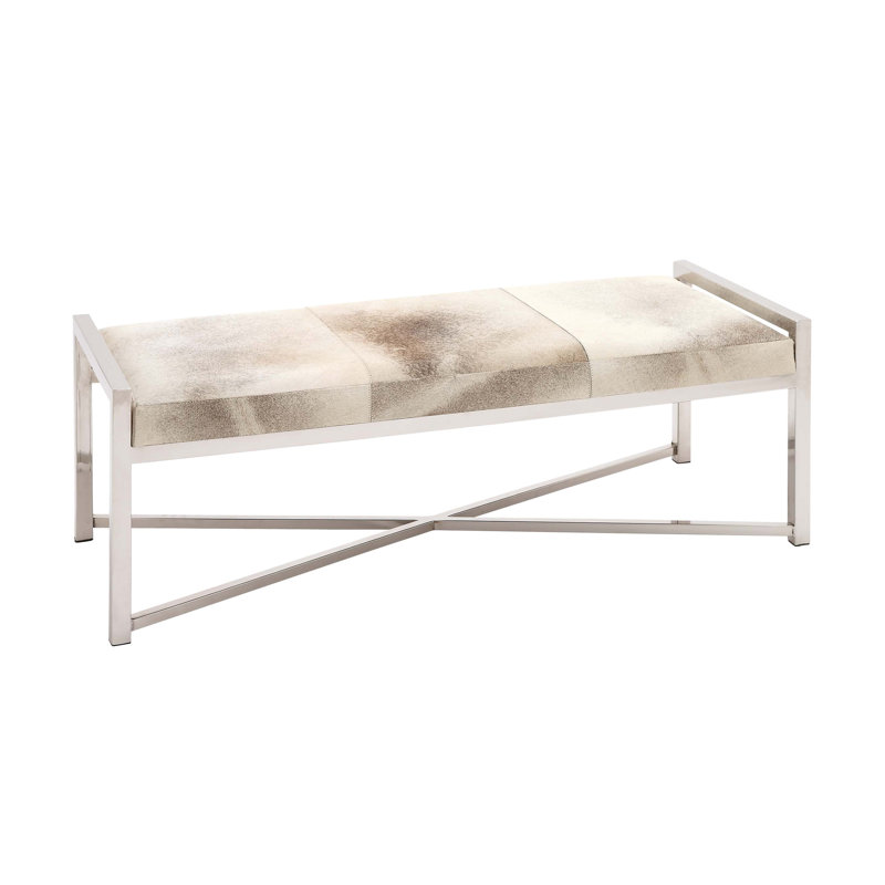 Banc en cuir véritable Cayden