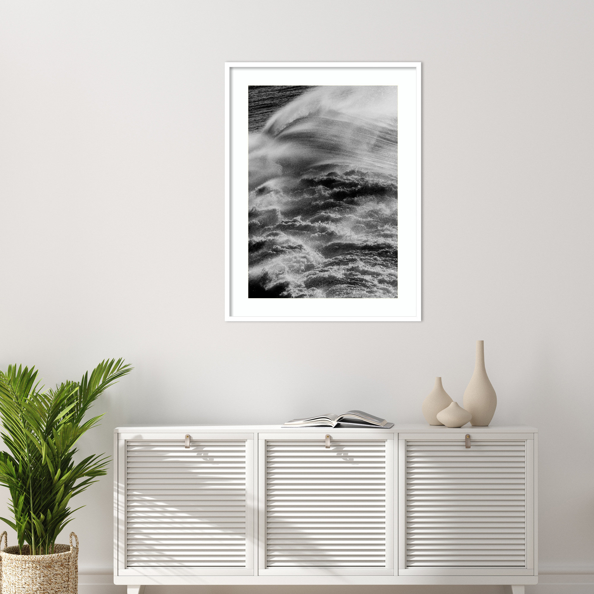 Sea Offerings by Shot by Clint Wood Framed Wall Art Print, 41" H x 31" W, White