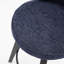 Tabouret de bar pivotant à hauteur de comptoir bleu de 25 po avec 2 pieds en bois massif, revêtement en chenille pour îlot de cuisine, pub à domicile, thème de salle à manger (2), revêtement, construction-45639163