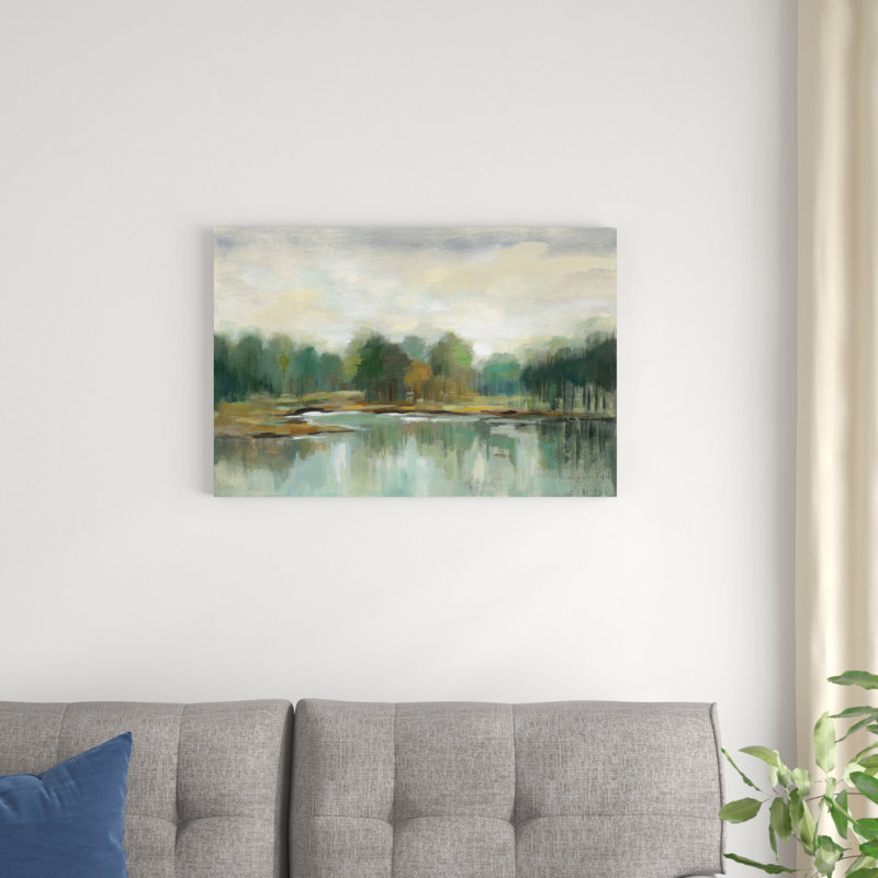 «Cool Spring Day» par Silvia Vassileva, peinture sur toile tendue, H 20 po x l 30 po