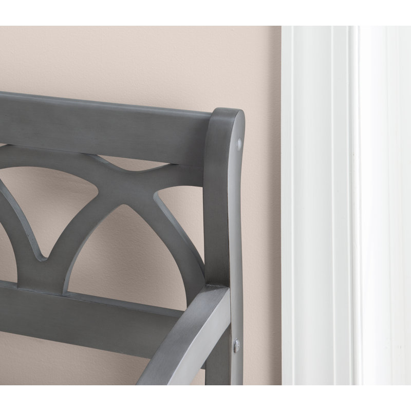 Banc de rangement à couvercle rabattable Filton, Gris