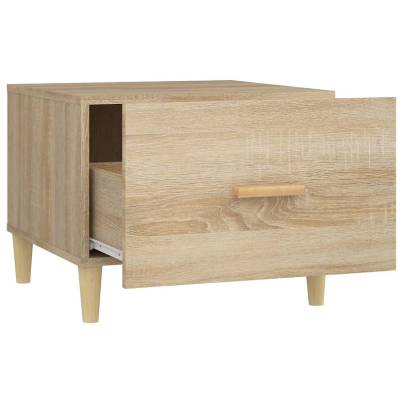 Liverpool Four Leg Coffee Table with Storage, Sonoma Oak