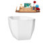Baignoire autoportante de 63 po avec drain interne Streamline-101412803