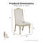 Ensemble de salle à manger 7 pièces avec chaises rembourrées Mohall-99258557-98057066