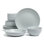 over&back Coupe 12-Piece Semi Hand-Finished Stoneware Dinnerware Set