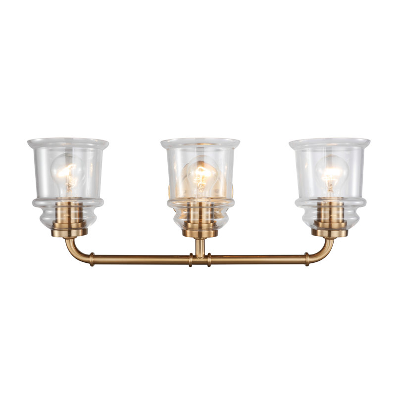 Éclairage pour meuble-lavabo 3 lumières Shifflett, Laiton