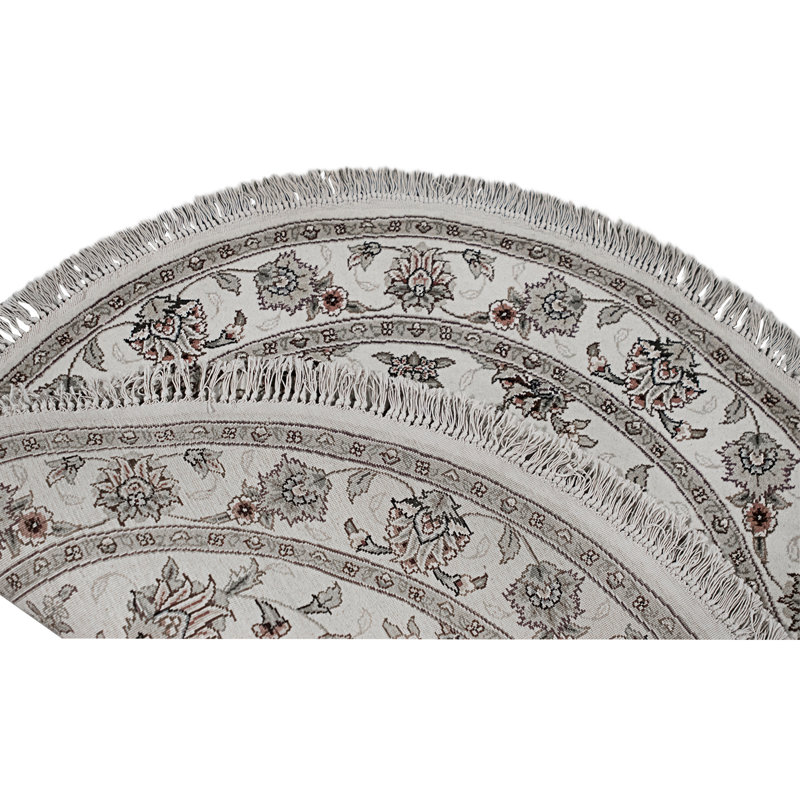 High-Quality Hand-Knotted Ivory Area Rug
