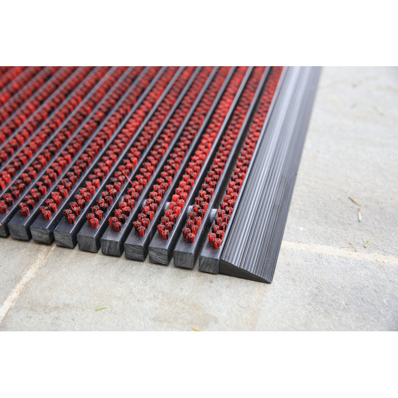 Tapis d'extérieur antidérapant Ultimate, Rouge, Rectangle 1,5 pi x 2,5 pi