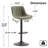 Modern Height Adjustable Swivel Bar Stools Upholstered Leather Barstool Kitchen Island Chairs With Metal Frame-1949709391