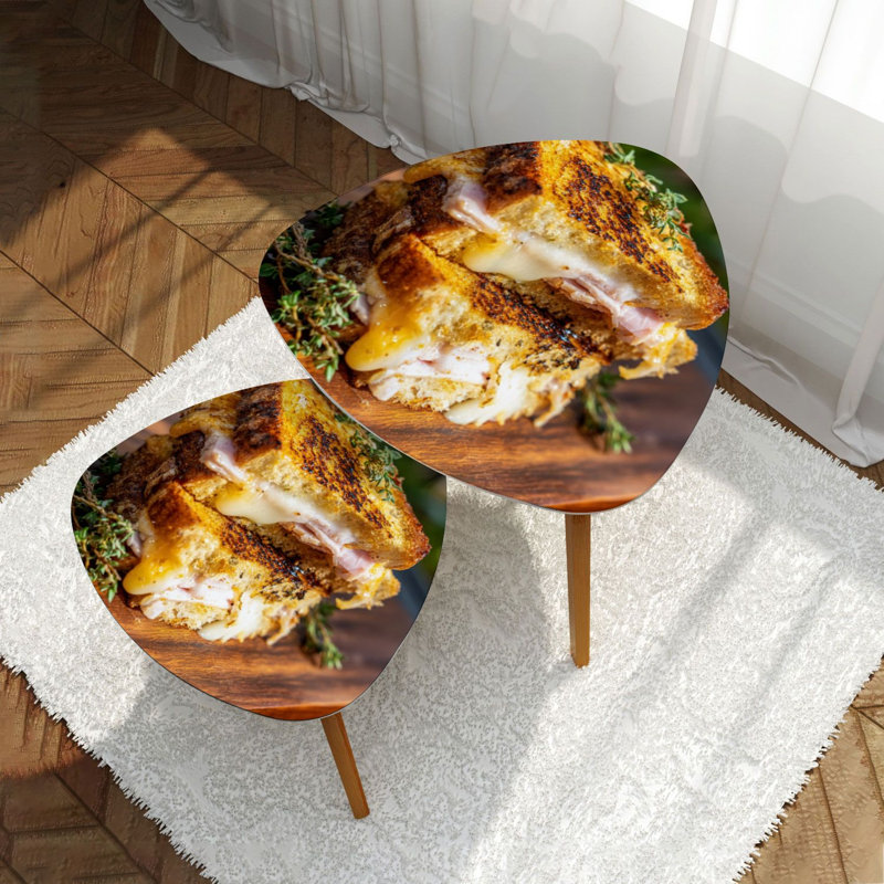 Ensemble de 2 tables basses gigognes Triangle