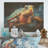 Abstract Representation Of A Turtles Aquatic Journey - Turtle Wood Panel Wall Art On Natural Pine Wood-1604546665