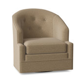 Bryson 29" W Tufted Swivel Armchair