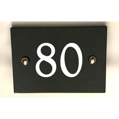Brumby 10cm H Reflective Stone House Number