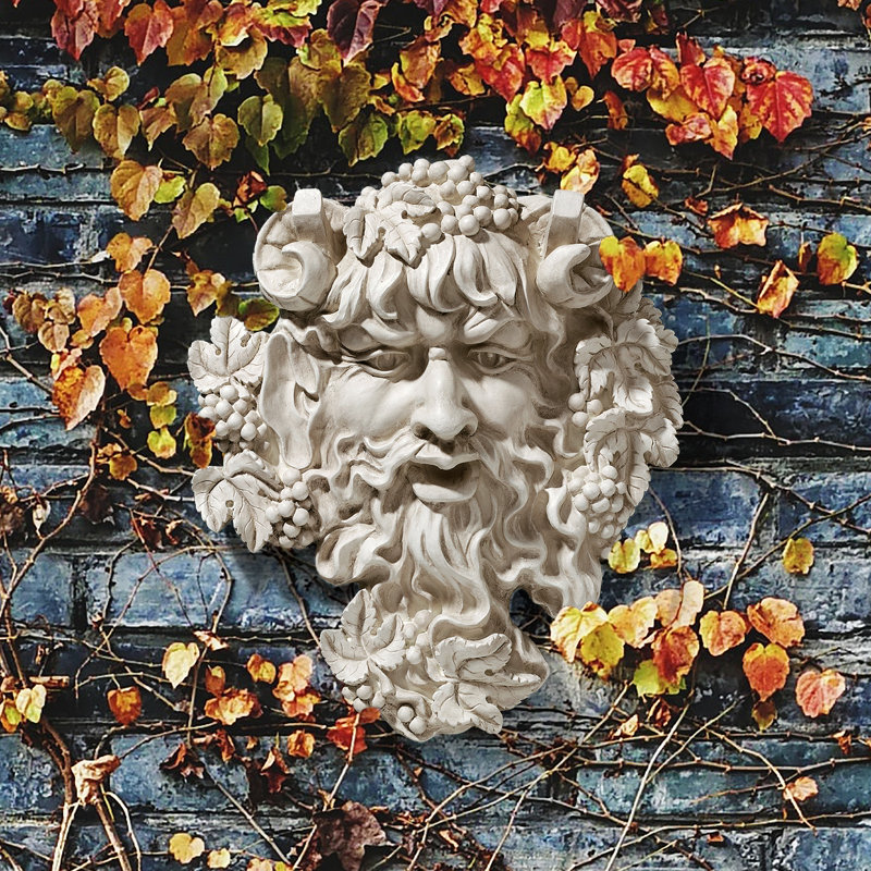 Bacchus God of Wine Greenman Wall Sculpture