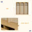 Arbre d'entrée de style ferme en bois avec design arqué, banc d'entrée élégant avec crochets rétro, portemanteau rustique et range-chaussures avec tiroirs pour le vestibule, salon