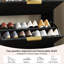 Armoire de rangement arquée pour chaussures avec 3 tiroirs rabattables-1695663413