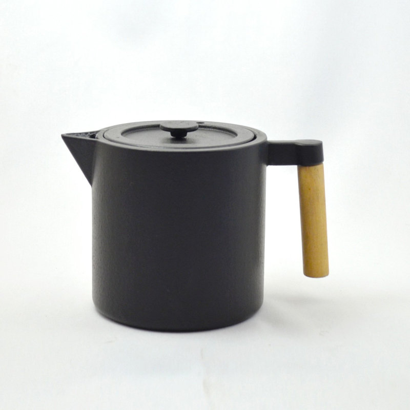 Ebern Designs Bronstein 0.9ml Solid Colour Teapot, Black