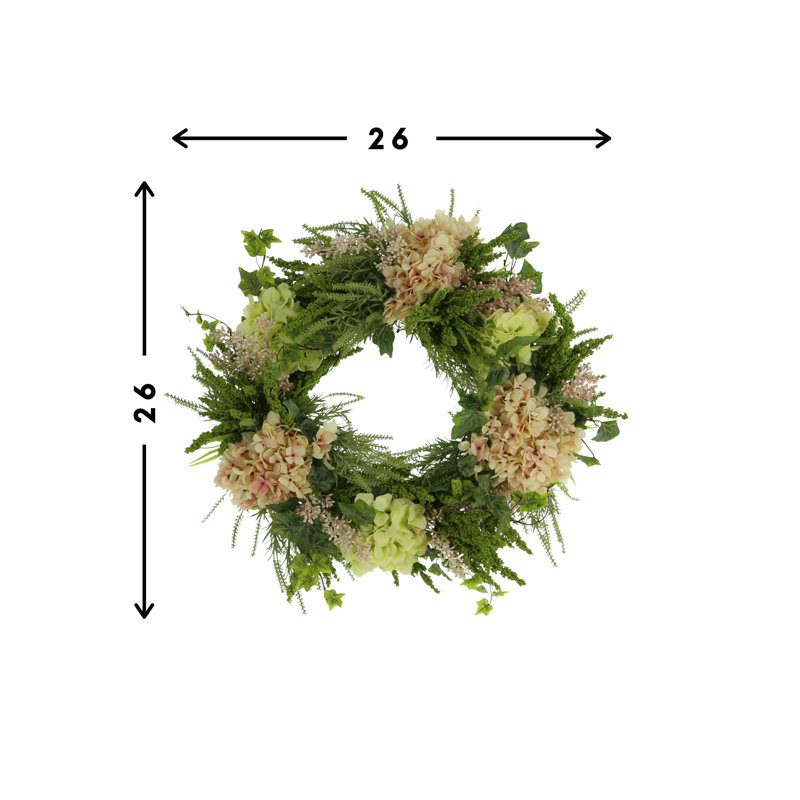 Hydrangea, Eucalyptus And Ivy Wreath