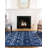 Glam Navy Blue Silver Area Rug-56547581