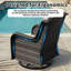 All-Weather Wicker Outdoor  Patio Swivel Lounge Chair with Cushion,6 Colours Available (Set of 1)-440036585