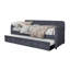 Tiara Upholstered Polyester Daybed with Trundle Bed-93602477