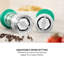 Set of 2 Manual Salt and Pepper Mills with Twist to Grind Mechanism, Adjustable From Coarse to Fine, Colour Me Happy-1283481129