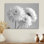 Monochromes blanc noir maman botanique beauté II - décoration murale mamans