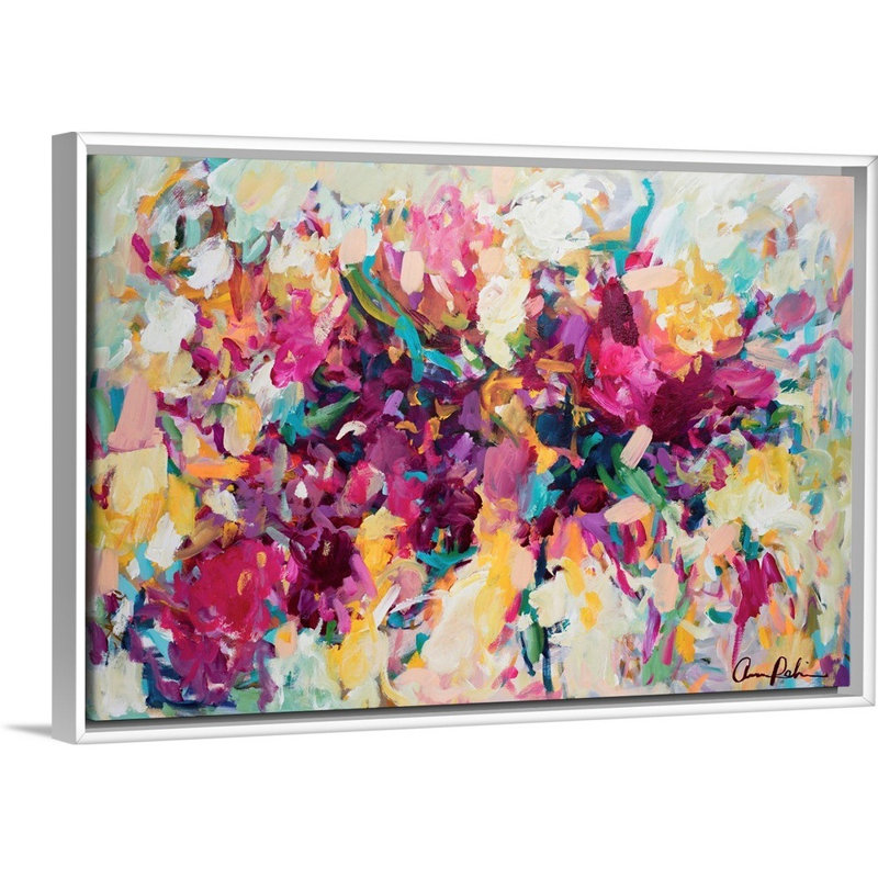 "Invitation", reproduction d'art sur toile par Amira Rahim, Toile avec cadre photo, H 25,25 po x l 37,25 po, Blanc