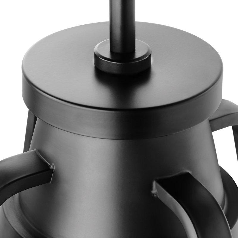 Iola 1 - Light Single Pendant, Matte Black, 16.38" H x 14" W x 14" D