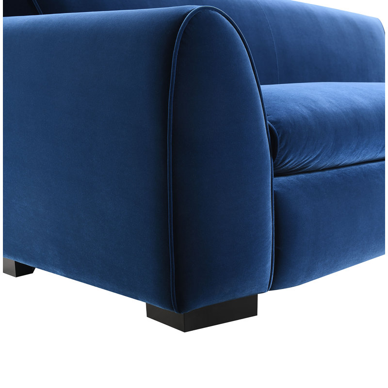 Churchton Modern Upholstered Accent Chair, Royal Blue