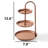 Modern Curved Silhouette 3-Tier Decorative Tray-945219556