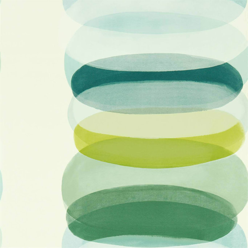Elliptic Wallpaper, Emerald