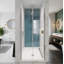 Porte de douche pivotante en verre trempé 36 po x 72 po Universal-120988536