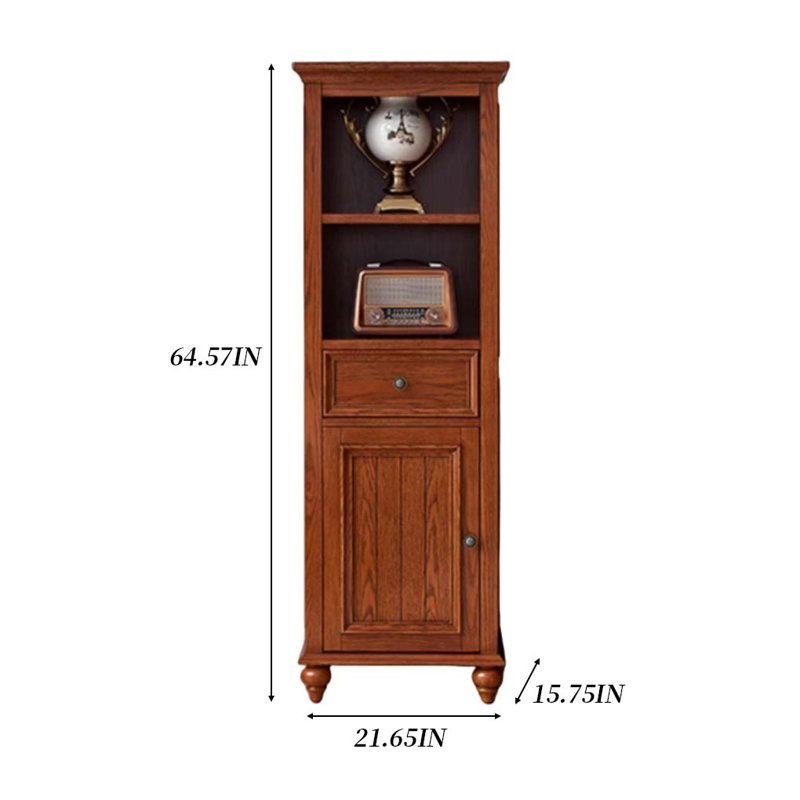 Classic Solid Wood Display Cabinet Bookcase