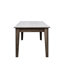 Table de salle à manger extensible en chêne foncé, 106,3 po, jusqu'à 110,23 lb.