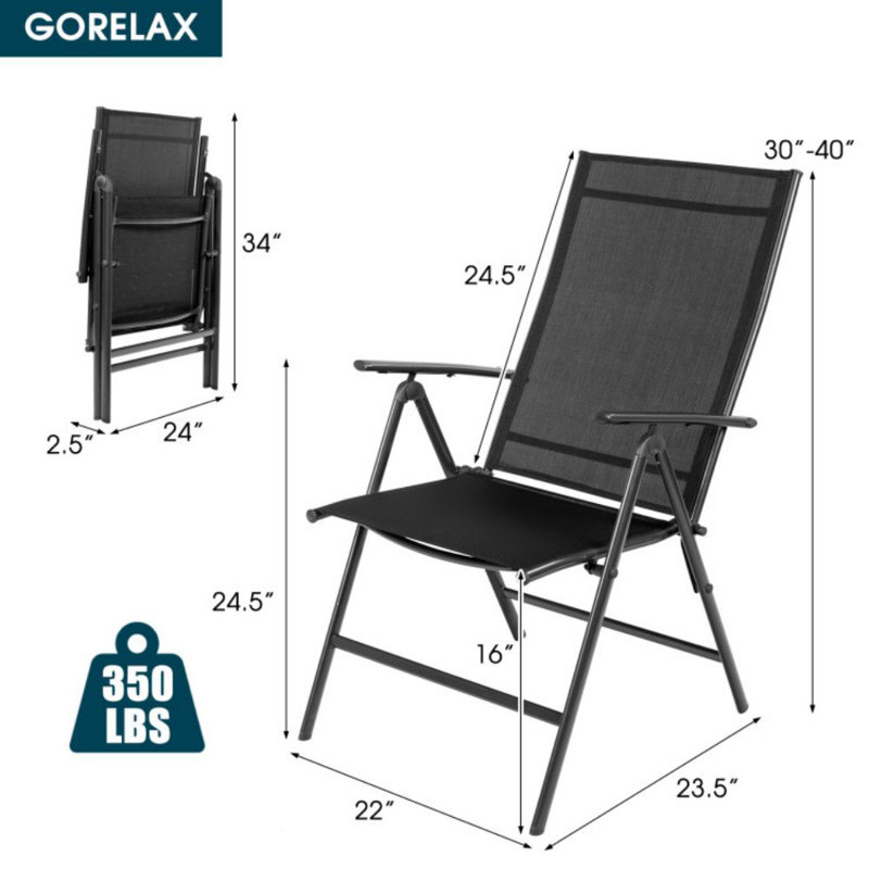 Ensemble de 2 fauteuils inclinables et réglables