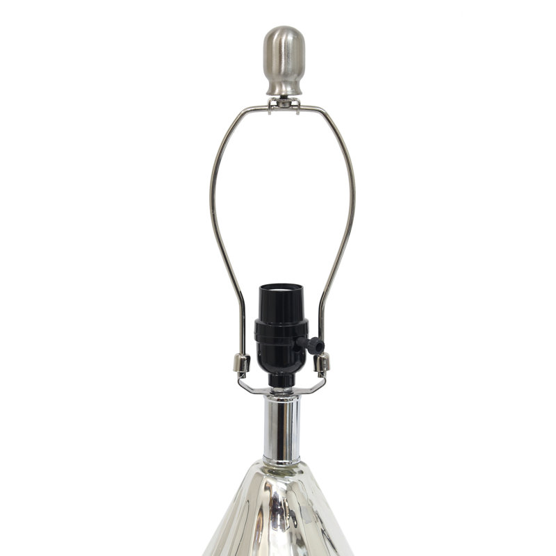 Tarkan   Glass Table Lamp, Gray