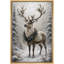 Renne de Noël, vacances d'hiver, photos de salon, impression sur toile encadrée, impression numérique-132863806-132863807